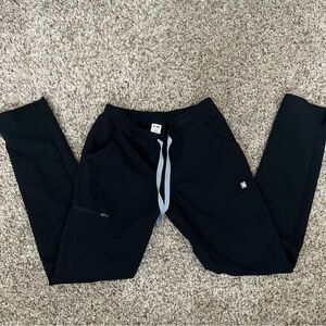 FIGS Yola Skinny Scrub Pants Black Womens XXS/P